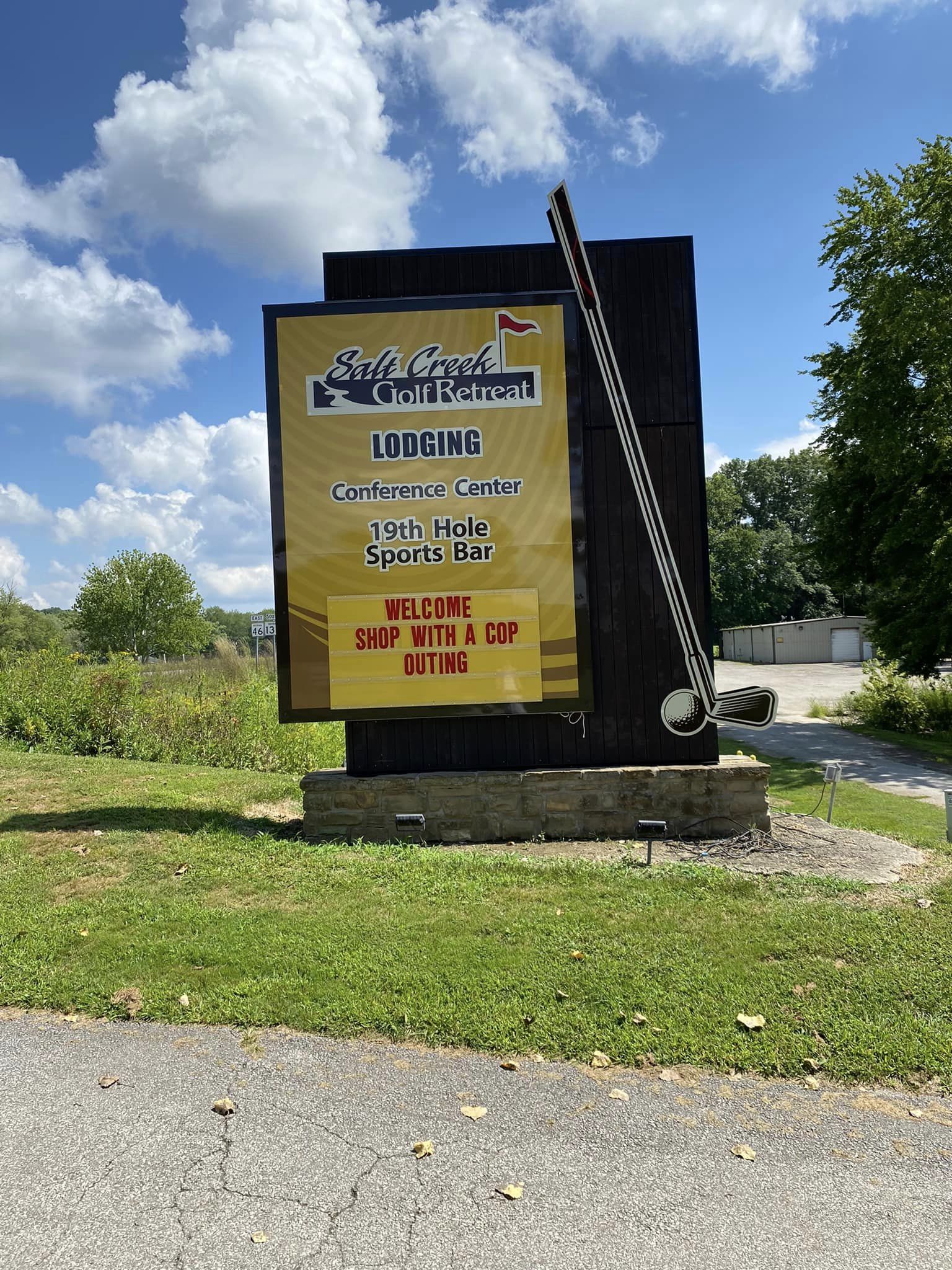 19th Hole Golf Scramble Sign